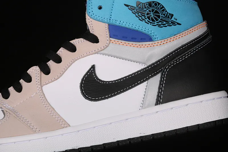 All categories Air Jordan Jordan series basketball shoes Air Jordan 1 High L version Union x Air Jordan 1 High OG AJ1 Joe 1 Klein blue color matching high-top basketball shoes DC6515-100